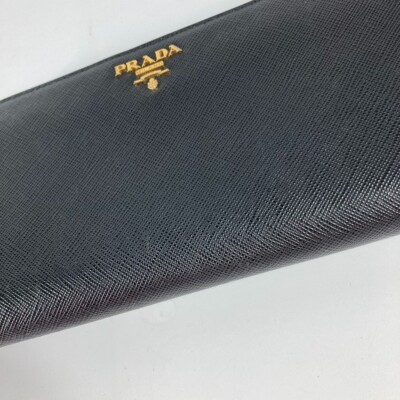 [Prada] Gold Logo Saffiano Wallet - Black / ☆送料込☆ 15208684_26280137_600.jpg