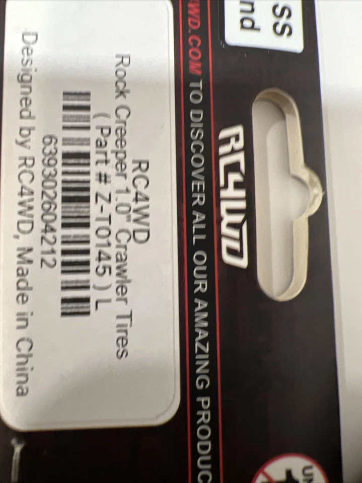 Rc4wd Rock creeper 1.0" Scale Tires set (4)Micro tires Crawlers scx24 1/24 jeep - Image 4 of 4