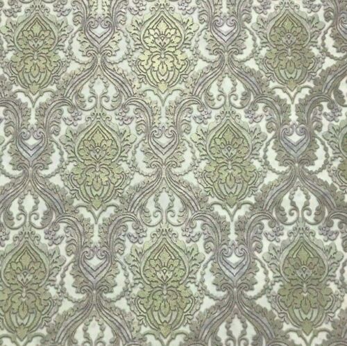 Wallpaper textured Vintage damask gray Gold metallic Victorian wall  coverings 3D | eBay