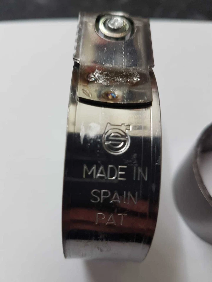 Exhaust Collector Box Seal & Clamp to Silencer (1) For Honda CX 650 T Turbo 1983 - Image 2 of 3