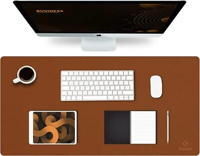 Desk Pad Office Desk Mat Pad PU Leather Waterproof Desk Mat Laptop Mat Dual-Side