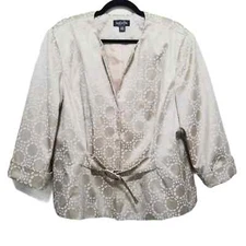 Isabella Cream and Light Tan Jacket 20W