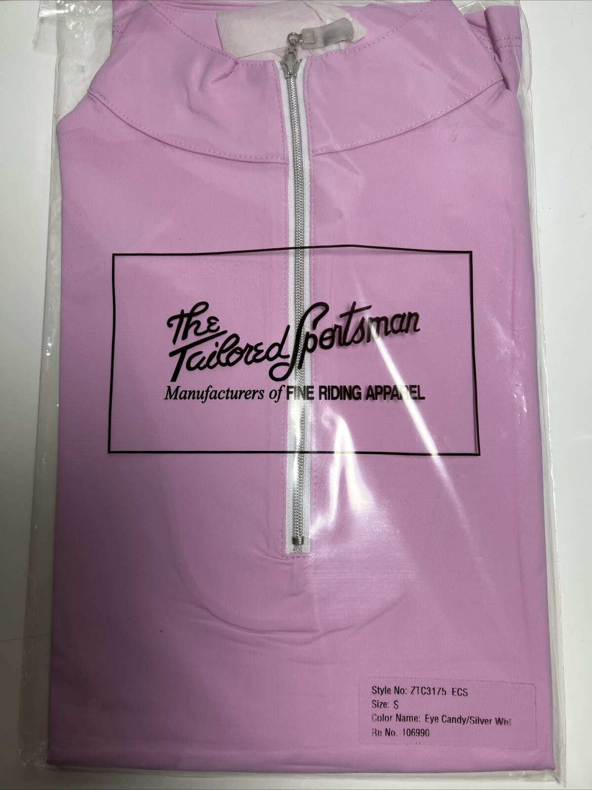 The Tailored Sportsman Icefil Short Sleeve Riding Shirt Eye Candy Pink Silver SM