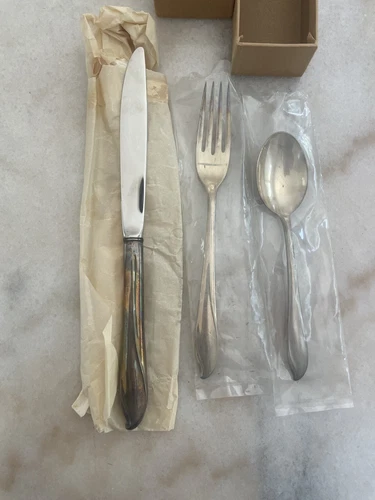 INTERNATIONAL STERLING TORCHLIGHT PATTERN 3 PIECE SETTING NEVER USED ORIG BOX