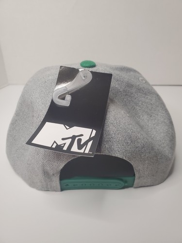 MTV Musik Fernsehen Logo Druckknopflasche Rücken Mütze Kappe neu mit Etikett - Bild 3 von 4