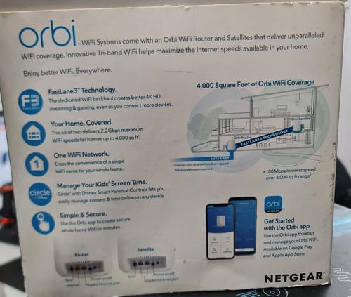 NETGEAR Orbi AC2200 Tri-band WiFi System - RBK22100NAS - Picture 7 of 7