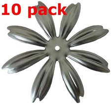 Metal Stampings Eight Petal Flower Design Decoration STEEL .020" Thickness F89