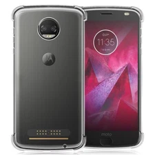 Crystal Clear Anti-Scratch Soft TPU Case Skin for Motorola Moto Z2 Force XT1789