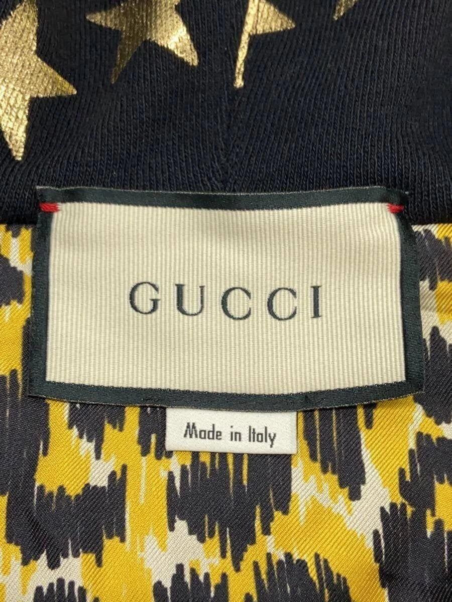 GUCCI Felpa con Cappuccio Star and Moon Line Parka Cotone BLK Motivo Totale