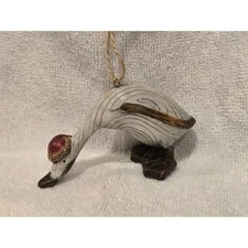 Vintage Tii Collection Wood Look Santa Duck Ornament Cottagecore Christmas Decor