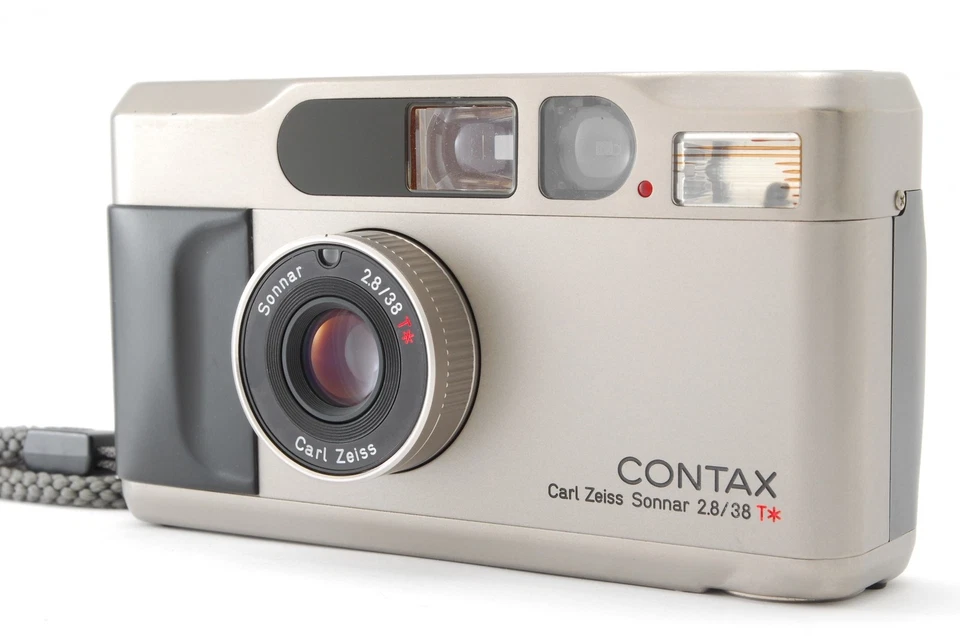[ Near MINT in Box ] Contax T2 Titan Silver 35mm Point & Shoot Film Camera JAPAN - Image 2 of 4