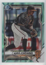 2021 Bowman Draft Chrome Aqua Lava Refractor /199 Marco Luciano #BDC-131
