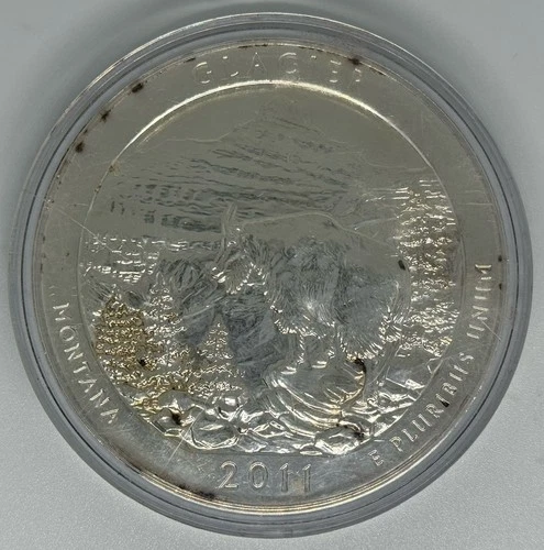 2011 America the Beautiful 5 oz Silver — photo from the most recent tracked eBay sale