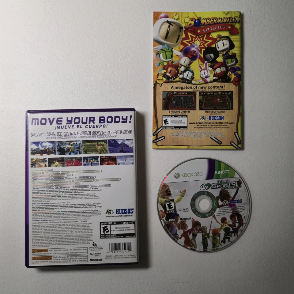 Deca Sports Freedom Xbox 360 Video Game Complete Kinect Required Hudson Tested - Image 2 of 2