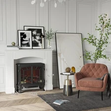 Modern Fireplace Mantel, Surround Mantels for Fireplace with Pattern