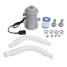 Tnfeeon Above Ground Swimming Pool Filter Pump, 330gal/h, Cartridge Filter, P...