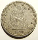 1878  Silver Seated Liberty Quarter- EF Details Nice Coin