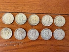 Lot of 10  Ben Franklin Half Dollars