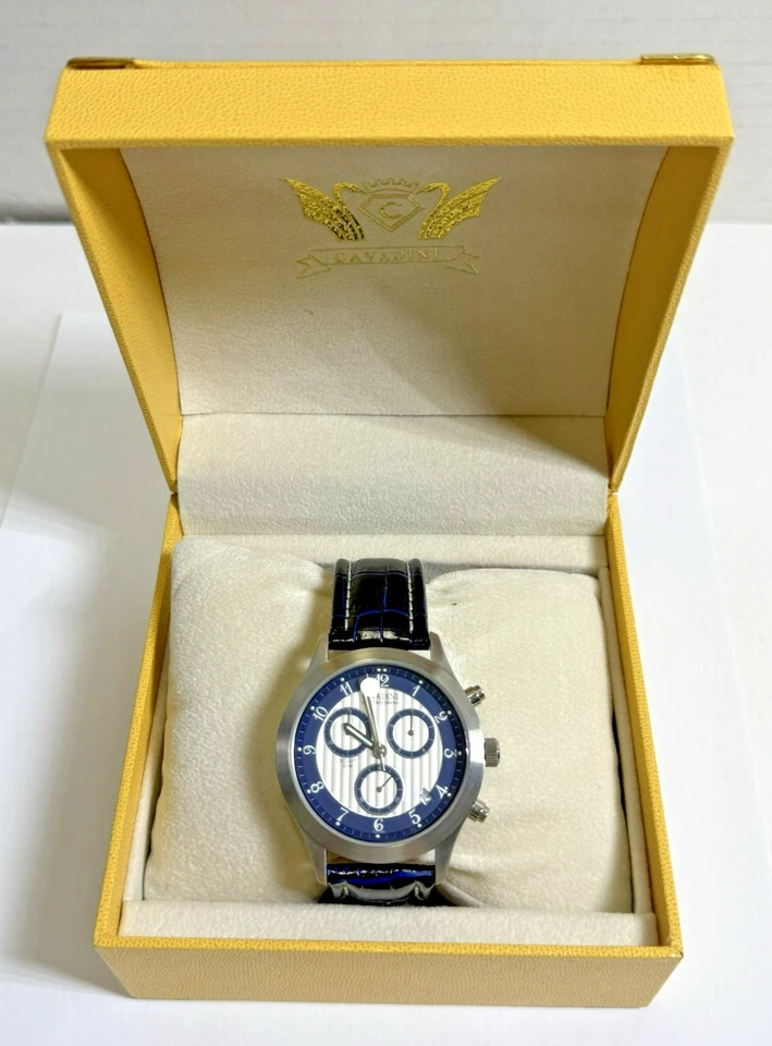 Sapphire Coated Cavadini Chronograph Scout CV-370 Stainless Steel Men's Watch - Image 2 of 4