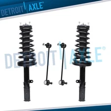 4pc Rear Struts w/Spring & Sway Bar Links for 2002 2003 Toyota Camry Lexus ES300