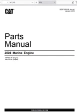 CAT Caterpillar 3508 Marine Engine 96Y683-Up 69Z275 Parts Catalog Manual PDF USB