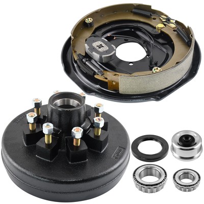 For 7000lbs axle Left Electric Trailer Brake 8 on 6.5 Brake Drums W/seal D31 FL