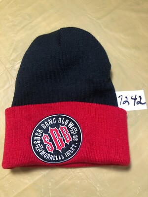 Men's Port & Company Black-Red Beanie Hat W/SBB Logo One Size