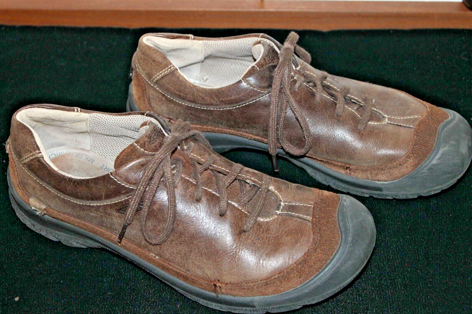 Scarpe Keen da donna marroni taglia 10 5 pelle scamosciata stringate scarpe da trekking comfort