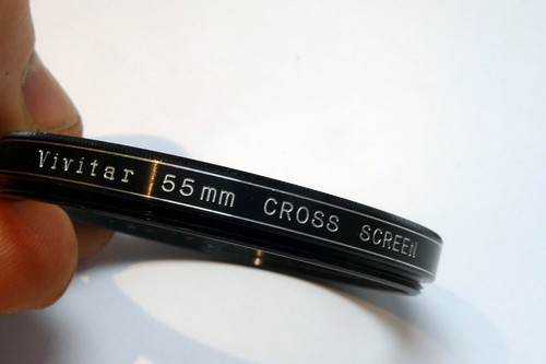 Vivitar 55mm Lens Filter CS Cross Screen 4 point Small Fine Star 1mm - Picture 7 of 9