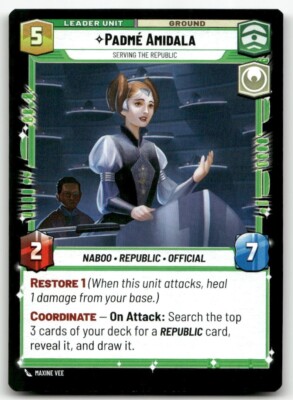 Padmé Amidala - Serving the Republic #008 Star Wars Unlimited TOR