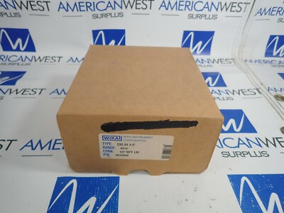 #ad #ad WIKA GAUGE 233.34 4.5quot; 30 PSI 1 2NPT LM 9833999 NEW $119.00