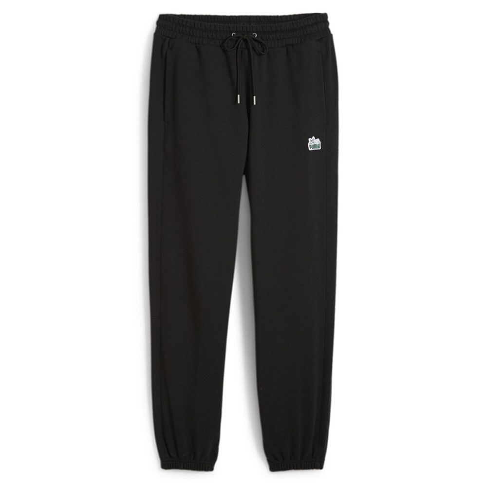 Спортивные брюки с логотипом Puma T7 для фанатов Super Small Мужские черные повседневные спортивные брюки B