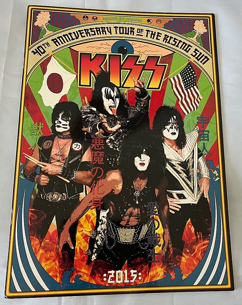 KISS Tourbook Program 40th Anniversary Japan Tour 2015 Tour book