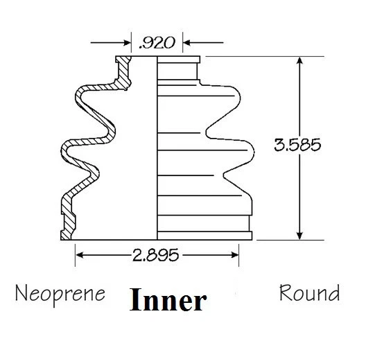 Kit de arranque de eje CV interior y exterior del lado del conductor para Honda CRX con Empi 1988-1991 Foto 3 de 4