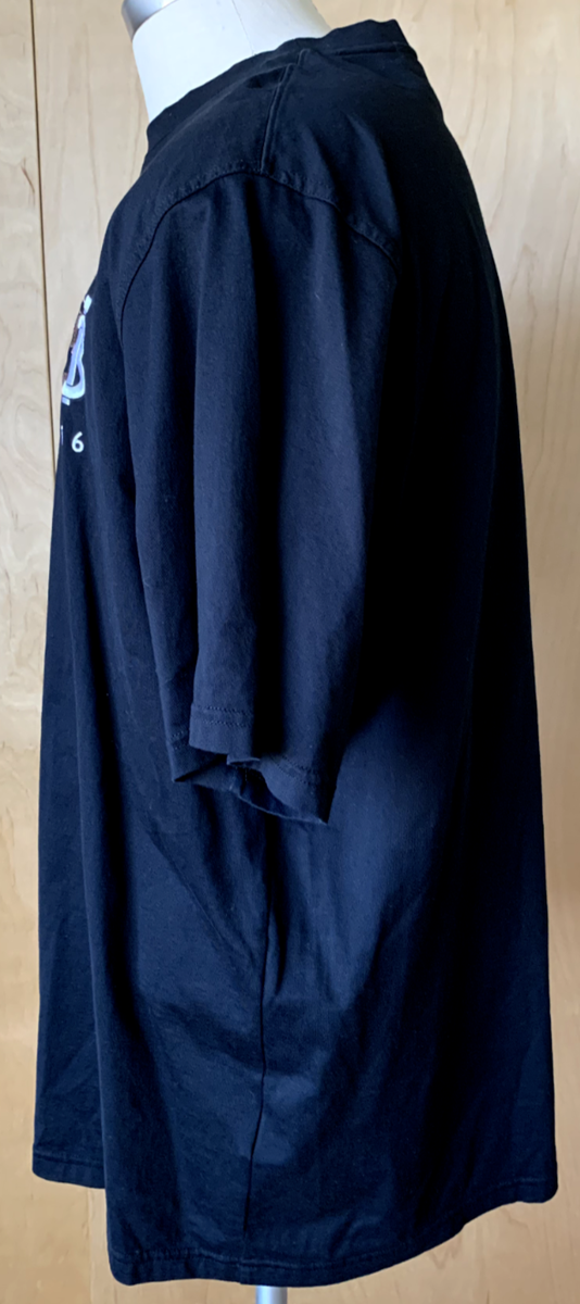 BURBERRY embroidered 1856 black logo tee shirt Men's size XL EUC