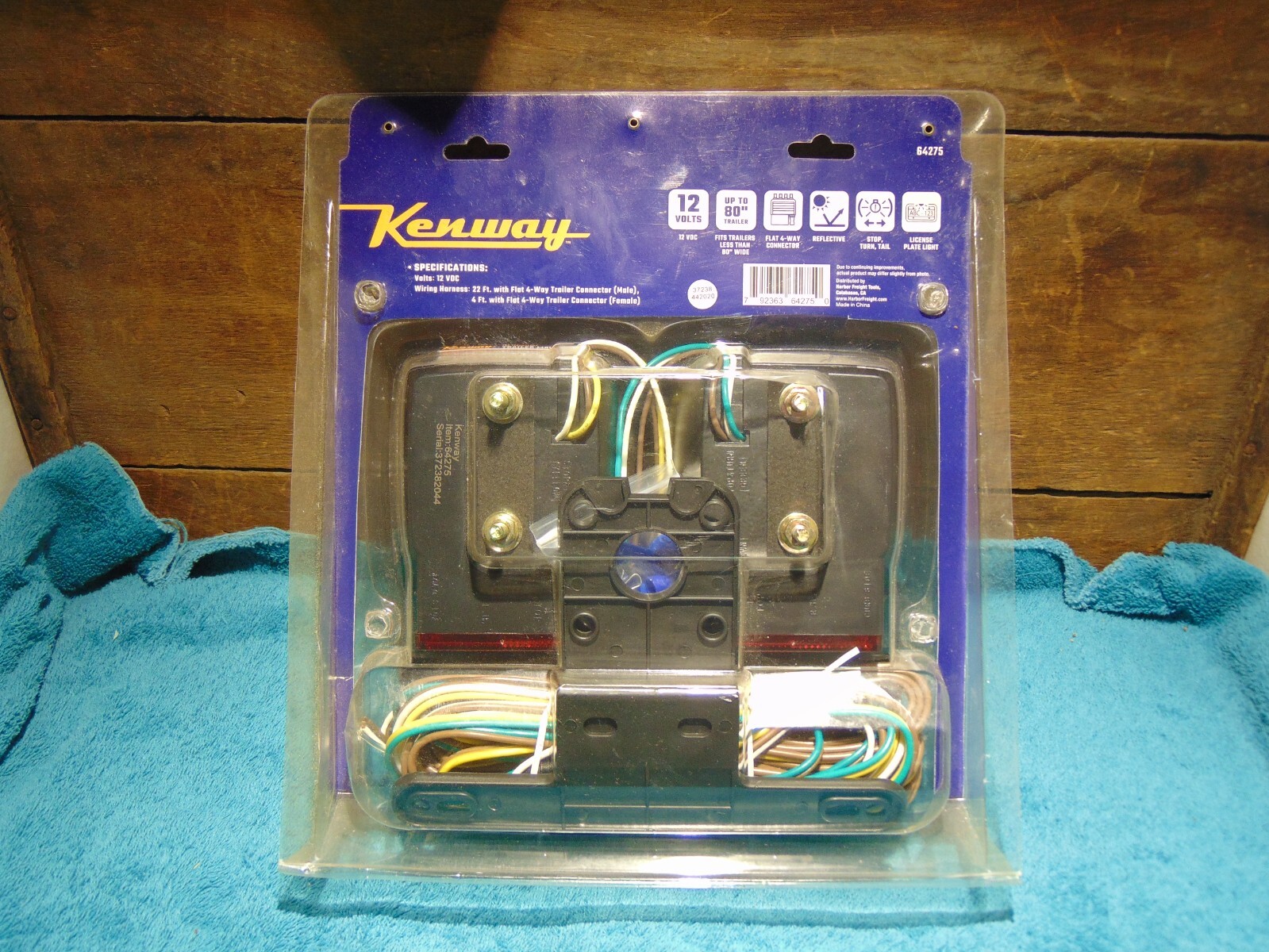 Kenway 12V LED Trailer Light KIT Utility RV Wiring Stop Turn Tail Side
