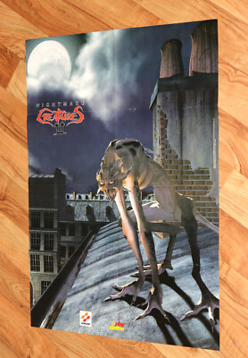 2000 Nightmare Creatures II 2 / Die Hard Trilogy 2 Very Rare Poster PS1 Konami 