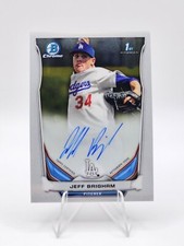 2014Bowman Draft Jeff Brigham Chrome Draft Pick Autograph BCA-JB LA Dodgers 🔥⚾️