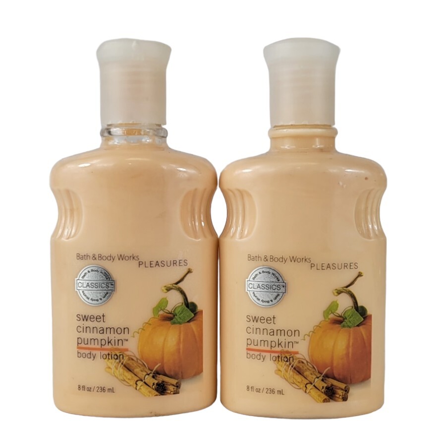X2 Bath & Body Works Pleasures Sweet Cinnamon Pumpkin Classics