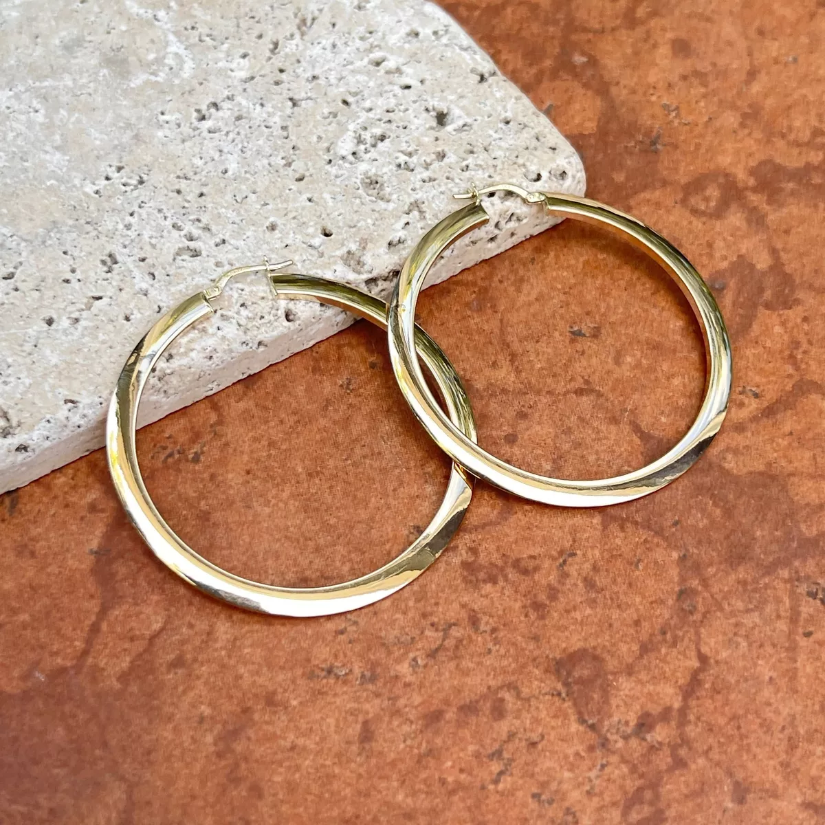 55mm gold cheap hoop earrings