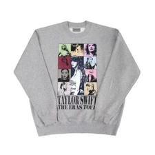 Brand New Taylor Swift The Eras Tour Heather Gray Crewneck