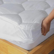4As QUILTED MATTRESS PROTECTOR FITTED BED COVER PREMIUM QUALITY