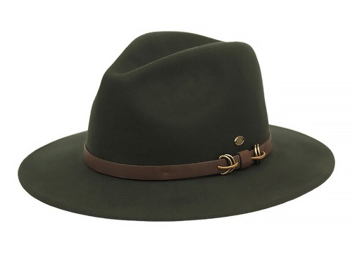 Premium Milano Lana Fieltro Metal Diseño Banda de Cuero Fedora Sombrero Aplastable - Imagen 7 de 8