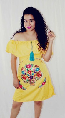 mexican yellow dress