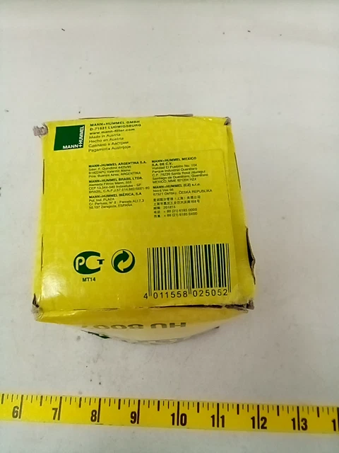 Filtro de aceite Hu8007Z de Mann-Filter Foto 4 de 4