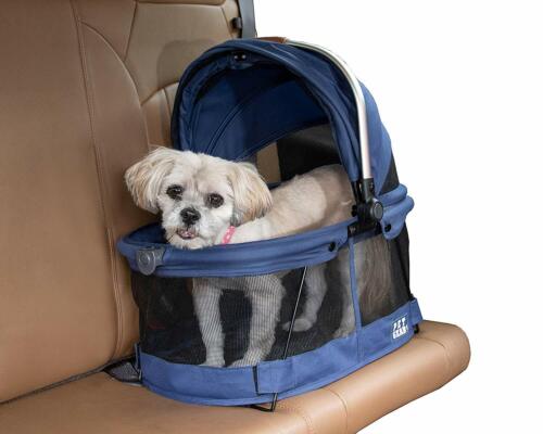 Pet Gear VIEW 360 Dog Cat Pet Carrier Car Seat in One Midnight River