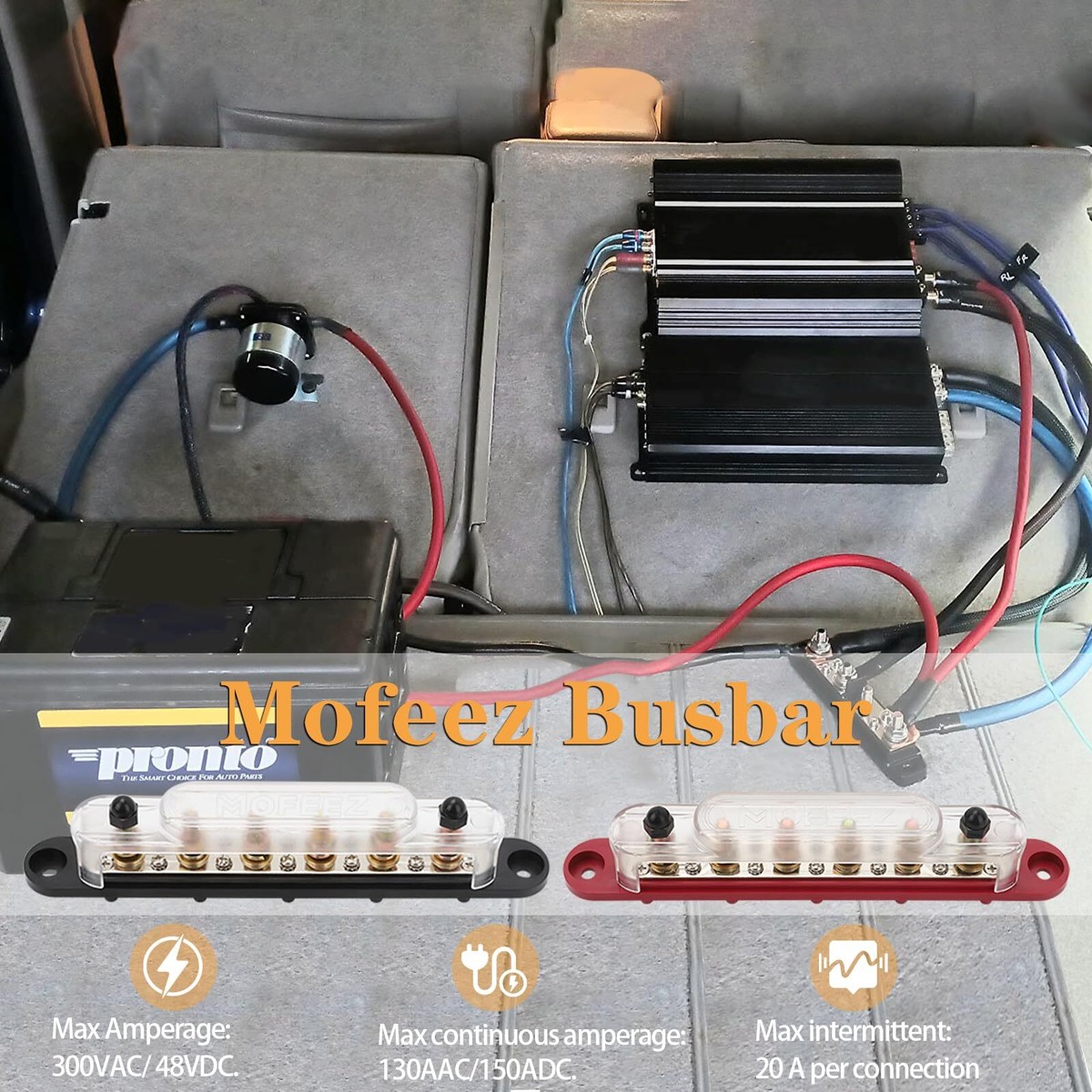 組紐台　　buss Mofeez 98MF18044-2 MOFEEZ Power Distribution Block Bus Bar