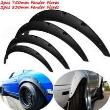 4x Arcos de rueda de carrocería extra ancha flexibles para guardabarros 750 y 830 mm cubierta universal
