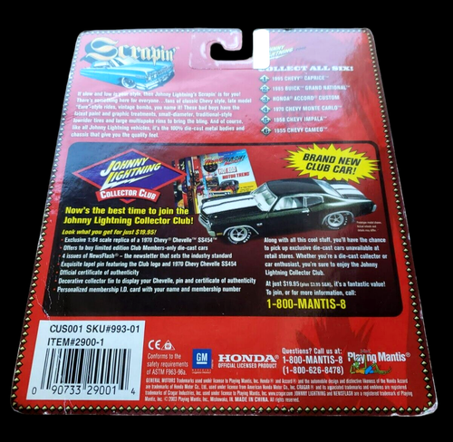 2003 Johnny Lightning 1955 CHEVY CAMEO SCRAPIN’ Blue Chevrolet Pickup Truck 1:64 - Picture 13 of 13