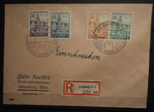 N1 All.Bes., SBZ, Westsachsen 162 A-165 A Satzbrief mit PF, s. Beschr. MW: 120.-